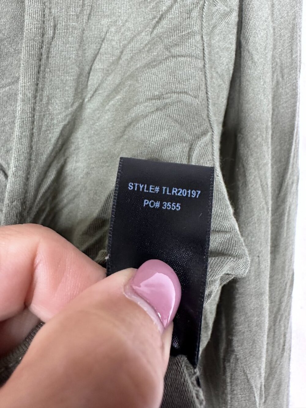 2/$30 Lulus Carefree Season Olive Green Tie-Front Long Sleeve Crop Top #A2613 - Picture 6 of 8